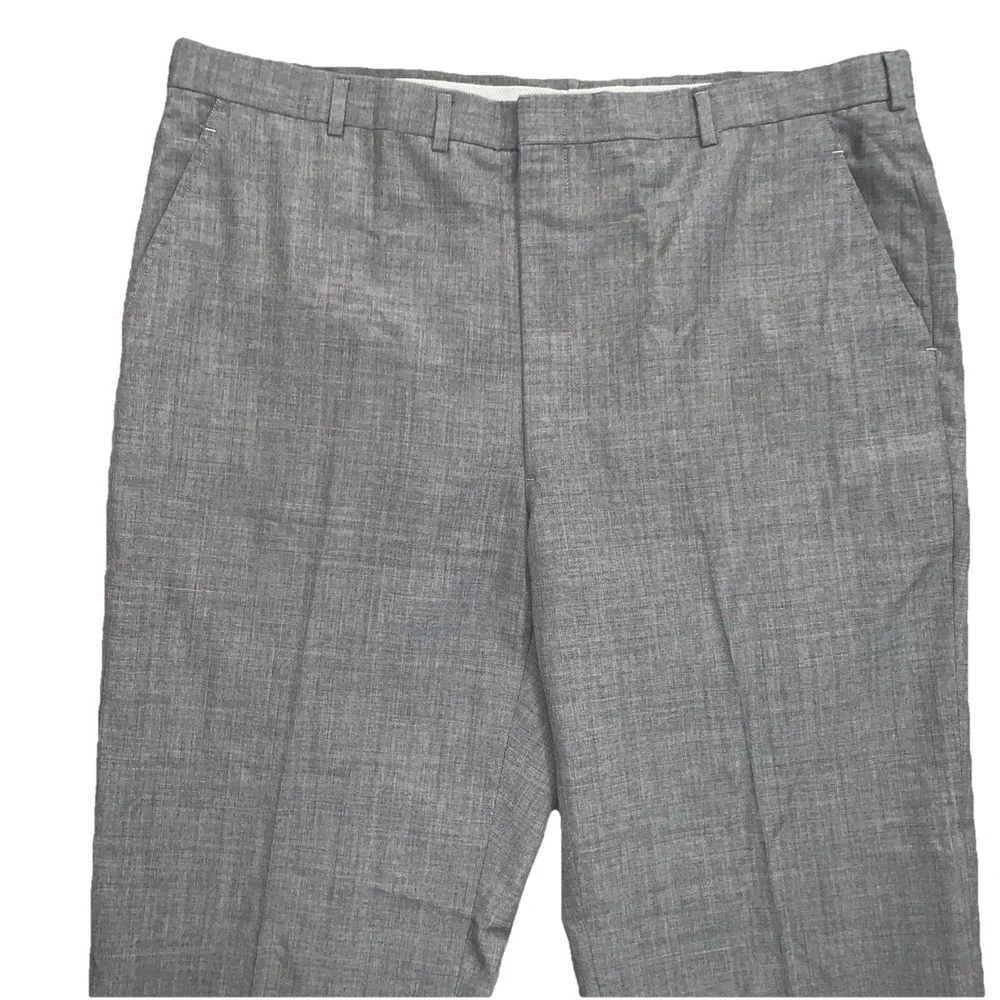 Christian Dior Monsieur Gray Business Straight Leg Dress Pants Size 38x29 Preppy